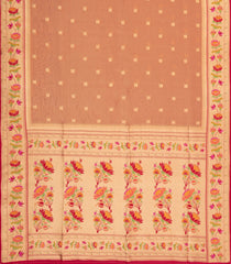 Red Woven Dupion Silk Saree With Buttas & Meena Borders-DS0586