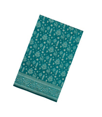 Sea Green Handloom Banarasi Silk Saree With Floral Motifs-BE1836