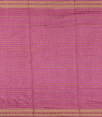 Dusty Pink Printed Art Dola Silk Saree With Stripes & Floral Motifs-BL5767