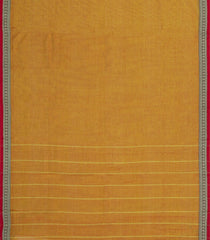 Mustard Woven Chirala Cotton Saree With Narayanapet Border-CR1451