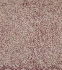 Taupe Woven Kalamkari Cotton Saree With Yellow Printed Motifs-KAL1156