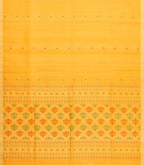 Yellow Handloom Soft Tussar Silk Saree With Meena Buttas-TU3795
