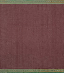 Dark Maroon Handloom Kanchi Cotton Saree With Buttas-KC1783