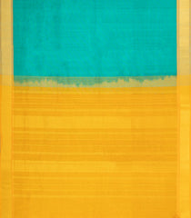 Aquamarine Handloom Silk Cotton Saree With Contrast Border-SC4461
