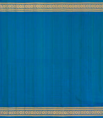 Turquoise Handloom Gadwal Silk Cotton Saree With Buttas-GA0379
