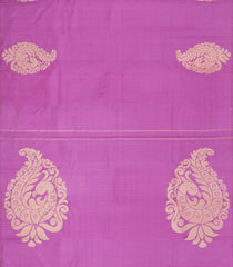 Bubblegum Pink Handloom Kanchipuram Silk Saree With Annam Buttas-KA15734