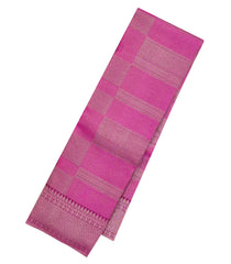 BubbleGum Pink Handloom Kanchipuram Silk Saree With Floral Motifs-KA14092