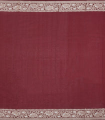 Brown Woven Dupion Silk Saree With Floral Buttas-DS0568