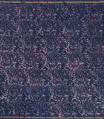 Dark Grey Printed Jaipur Cotton Saree With Tie & Dye Motifs-JC1692