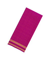 Pink Woven Mysore Silk Saree With Pure Zari Checks-MS3297