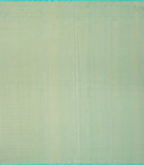 Turquoise Handloom Organza Soft Silk Saree With Floral Motifs-SO4142