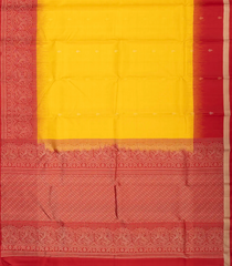 Yellow Handloom Soft Silk Saree With Stripes & Buttas-SO4006