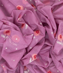 Purple Handloom Kota Silk Saree With Meena Floral Buttas -KO1009