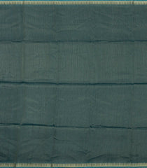 Teal Printed Synthetic Dupion Saree With Temple Border & Jhalar-SY0093