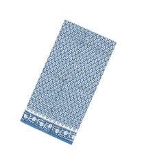 Steel Blue Printed Jaipur Cotton Saree With Border-JC1843