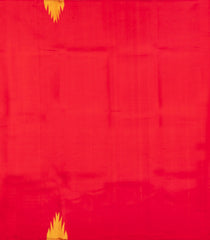 Red Handloom Korvai Kanchipuram Silk Saree With Buttas & Temple Border-KA15959