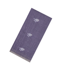 Grey Handloom Bengal Cotton Saree With Bird Buttas-BG1977