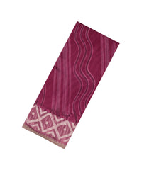 Pink Printed Jaipur Cotton Saree With Tie & Dye Motifs-JC1479