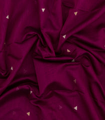 Magenta Handloom Maheswari Silk Cotton Saree With Buttas-SC4174