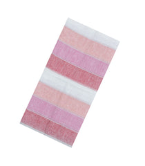 Multi Colour Handloom Linen Saree With Stripes-LI0734