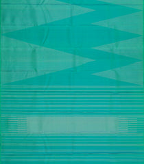 Aquamarine Handloom Soft Silk Saree With Zari Stripes-SO4668