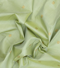 Light Green Handloom Korvai Kanchipuram Silk Saree With Annam Buttas-KA15339