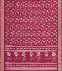 Crimson Printed Art Dola Silk Saree With Zari Border-BL5789