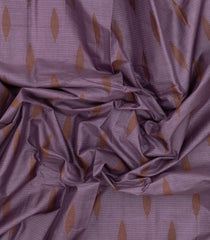 Lilac Woven Tussar Silk Saree With Floral Motifs-TU3150