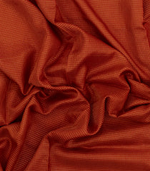 Red Woven Blended Viscose Saree With Zari Checks-BL5609