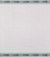 Off White Handloom Kanchi Cotton Saree With Checks-KC1784