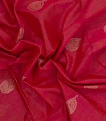 Pink Handloom Silk Cotton Saree With Annam Buttas-SC4524