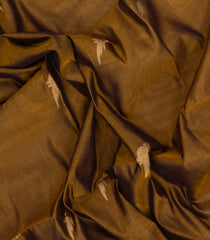 Oil Mustard Handloom Silk Cotton Saree With Parrot Buttas-SC4415