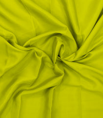 Neon Green Woven Mysore Silk Saree With Contrast Zari Border-MS3803