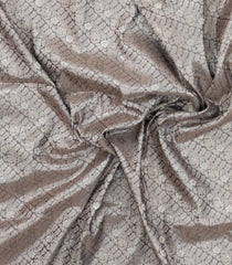 Grey Woven Art Dupion Saree With Floral Zari Motifs-BL5961