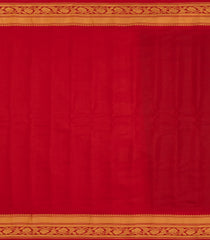 Teal Handloom Gadwal SICO Saree With Cotton Body & Silk Border-GA0369