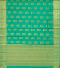 Aquamarine Handloom Kanchipuram Silk Saree With Meena Buttas-KA13328