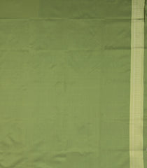 Cardamom Green Woven Blended Aura Saree With Zari Buttas & Zari Border-BL5816