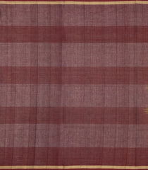 Dark Beige Handloom Village Cotton Saree With Buttas-VC1652