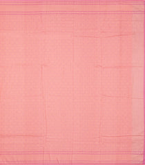 Peach Handloom Banarasi Silk Saree With Meena Floral Motifs-BE1921