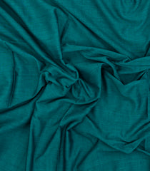 Cyan Woven Bengal Cotton Saree With Contrast Border-BG1876