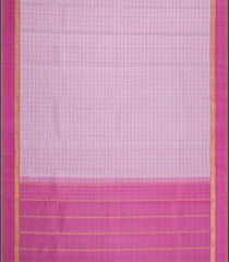 Baby Pink Handloom Kanchipuram Silk Saree With Checks & Buttas-KA16176