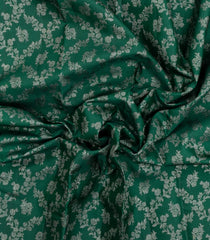 Sea Green Handloom Kanchipuram Silk Saree With Floral Motifs-KA15068