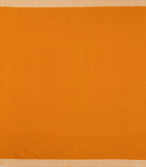 Orange Handloom Bengal Cotton Saree With Stripes & Contrast Border-BG1553