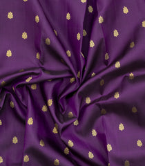 Dark Purple Handloom Vigneshwari Silk Saree With Buttas-KA15792