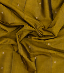 Oil Mustard Handloom Soft Silk Saree With Floral Buttas-SO4706