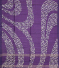 Lilac Printed Synthetic Tussar Silk Saree With Zari Checks & Motifs-SY0382