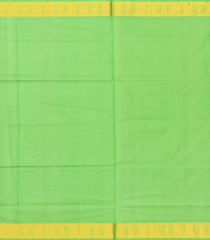 Purple Handloom Silk Cotton Saree With Contrast Zari Border-SC3676