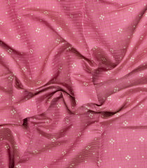 Baby Pink Printed Synthetic Dola Silk Saree With Zari Stripes & Border-SY0392
