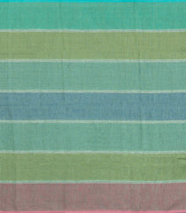 Multi Colour Handloom Linen Saree With Stripes-LI0737
