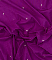 Magenta Handloom Bengal Cotton Saree With Diamond Buttas-BG1700
